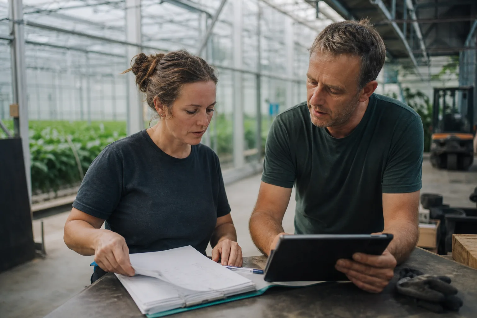 Werk op een Nederlands agrarisch bedrijf. Beeld bij het artikel: In welke volgorde stap je over van papieren spuitkaarten naar een digitaal logboek?